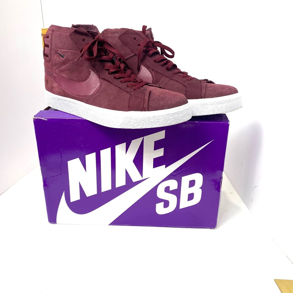 Limited Edition Nike SB Zoom Blazer Mid PRM Night Maroon Rosewood Mens 13 Skate